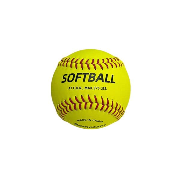 Competitive Pitcher's Choice: Durable 12-Inch Yellow Split Leather Ball Set