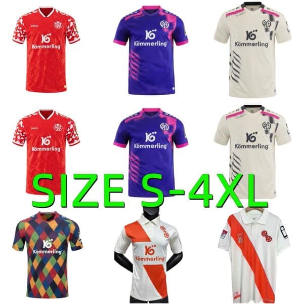 2025 2026 FSV Mainz Soccer Jerseys 120th Anniversary ONISIWO BURKARDT SIEB KOHR NEBEL WEIPER CACI SANO JENZ WIDMER 25 26 football shirt men kids kits