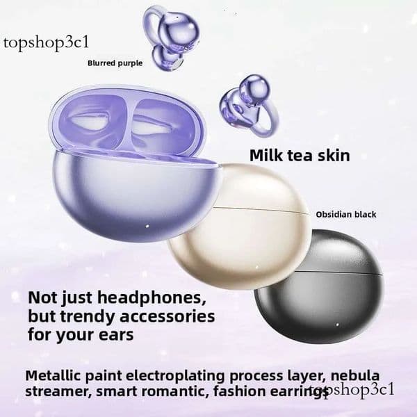Smart Real-Time AI Translation Cross-Border M91 Ear Clip OWS Open-Back Bluetooth Earphones