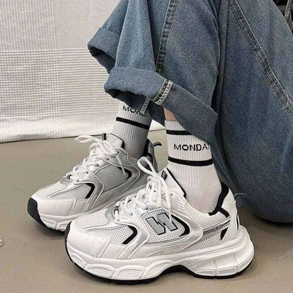 Designer Sport Outdoor Women's Fashion Dad - Platform Mesh Running Sneakers, Breathable Casual Sports For Students, Everyday football Training Shoes Basketbal
