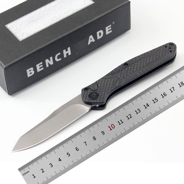 Multi-functional Climbing1660 Outdoor Folding Knife 8Cr13MoV Steel knife Blade Carbon Fiber Handle Mountaineering Everyday Carry Tool