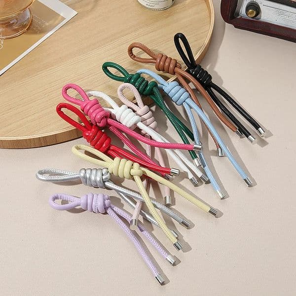 PU Leather Rope Hanging Decoration Fashion Key Chain Mobile Phone Hanging Rope Bag Hanging Decoration Car Key Ring 251218