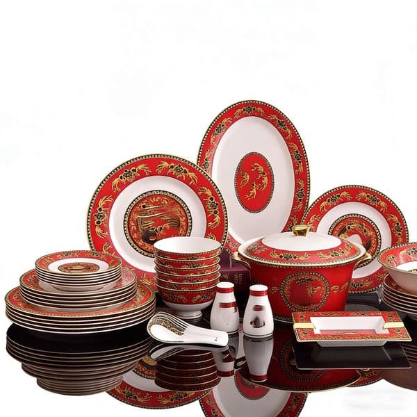 Sleek American Bone China Dinnerware Set, Minimalist Design, Perfect for Everyday Dining, Special Occasions, and Elegant Gatherings