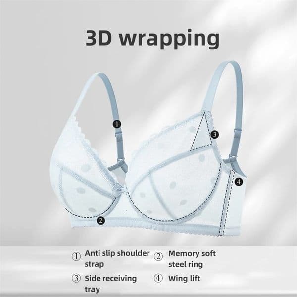 Big Chest Appears Smaller Bra Gather Fold The Accessory Breasts To Prevent Sagging Plus Size Womens Thin Lace OWD6103 251218