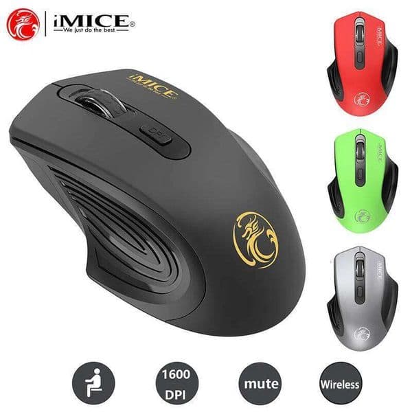 Silent 2.4G USB Wireless Mouse Battery Style Optical Tracking Computer Receiver Soundless Mice For Office Laptop Ipad Mac 25L1219