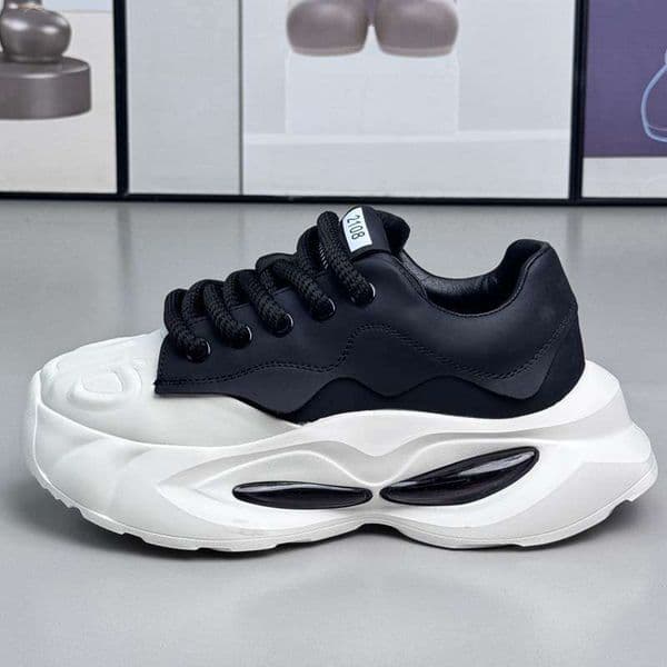 Classic Thick-Soled Men's 2025 Height Increasing Slimming Youth Student Bread niche designer Free shipping College Wind Sports Shoes Sneakers