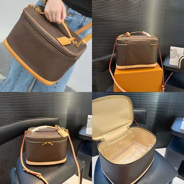 10A Women Designer Bag Luxury Cosmetic Portable Pouch With make up Shoulder Strap Crossbody Bags Beauty Box Purse wallet makeup hand