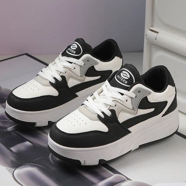 Roller Skate Shoe Four-wheel Student Sports Pulleys Walking Shoes With Wheels Summer Spring Kids Sneakers 251212 S260421