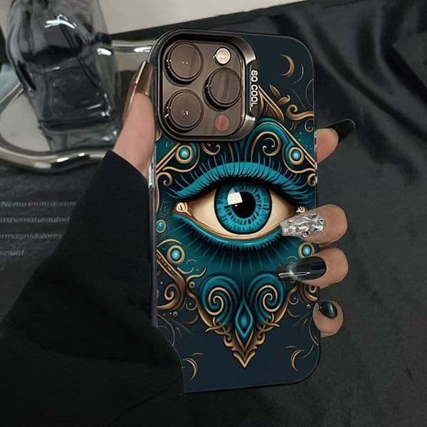 3D Eyes Vision Blue green Otem Angel The Eye Phone Cases For iPhone 17 16 Pro Max Case Cover