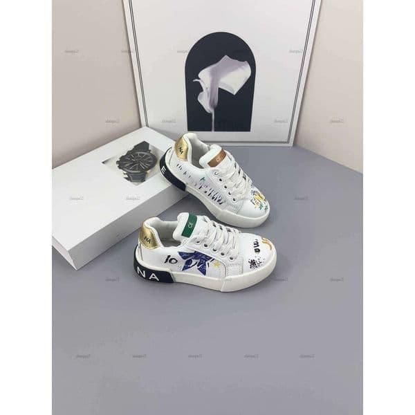 Luxury Child Sneakers Simple design kids shoes Size 26-35 Including paper boxes Lace-Up baby casual shoes A444X12N112-c