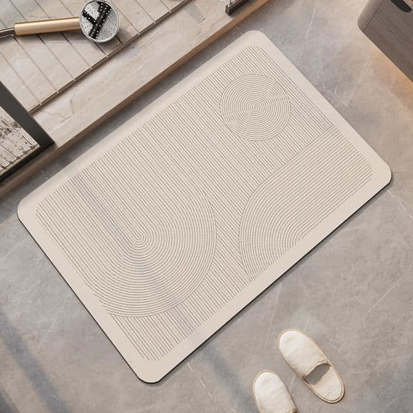Non-Slip Diatomite Bath Mat Bathroom Foot Mats Absorbent Diatomite Mud Bathroom Rug Quick Dry Shower Toilet Carpet For Hallway 251211BJ