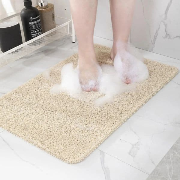 4060cm5080cm Non-slip Bath Mat Super Comfy Shower Mat Anti Slip Bath Mats Drainable Easy To Clean Washable Bathroom Mat 251211