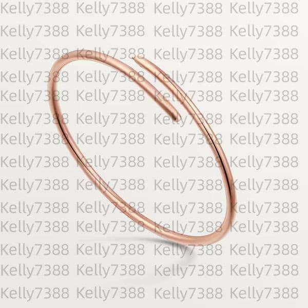 Luxury Womens 18-Karat Gold Plate Designer Nail Bangle With Sparkling Diamonds & Stylish Packaging Options