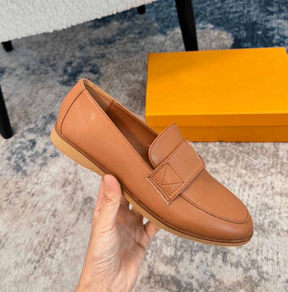 Luxury Designers Women Loafer Soft Leather Mare Flex Loafers Nude Black Brown Nappa Leathers Dress Oxfords For Woman Casual Shoes Walking Flats