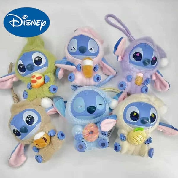 Disney New Stitch Eat Blind Box Sleep Series Vinyl Blind Boxs Pendant Cute Lilo Stitch Doll Mystery Box Toy Plush Kids Christmas Gift H251220