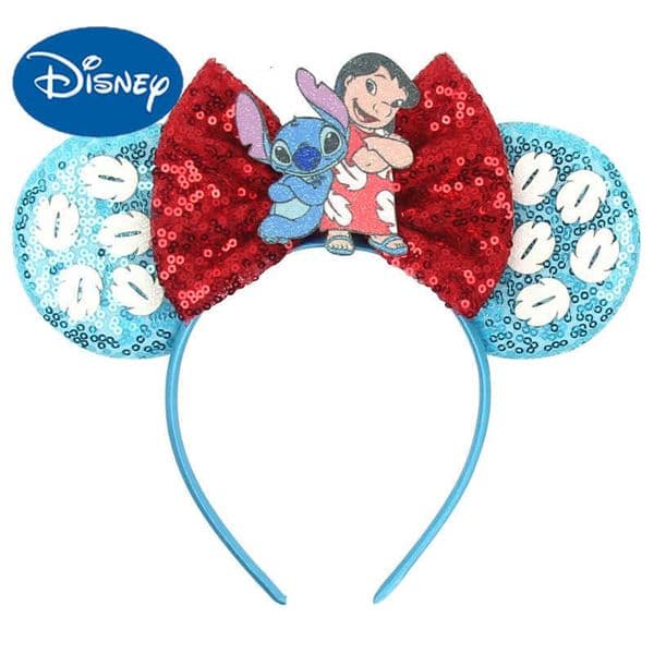Disney 1pc Stitch Cartoon Headband Suitable Girls Party Banquets Theme Parks Wear Exquisite Gifts Womens Cute Hair Accessories H251220