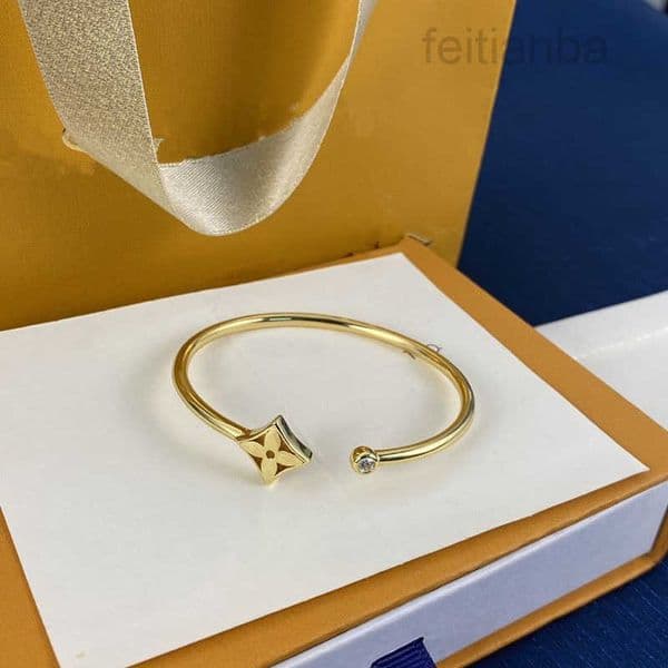 Designer Jewelrys With BOX designer open bangle gold rose gold bracelet jewlery for women men bangle stainless steel jewellery Not allergic designer bracelets