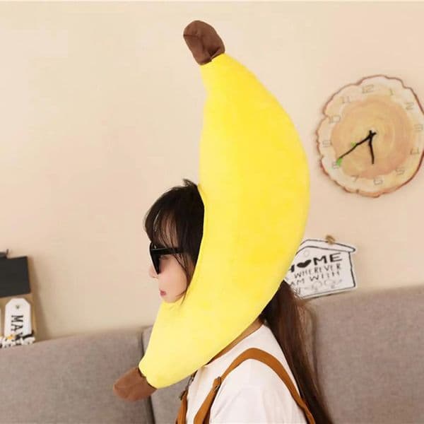Festival Costume Caps Kids Adults Unisex Funny Banana Hat Yellow Novelty 251219