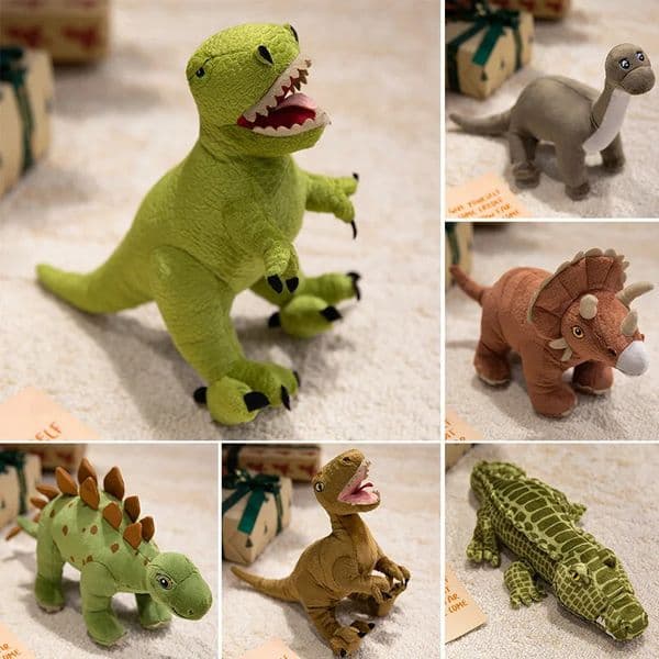 Simulation Dinosaur Plush Toy Stuffed Animal Triceratops/Tyrannosaurus Rex/Brontosaurus Sword Dragon Soft Doll Childrens Gift 251219