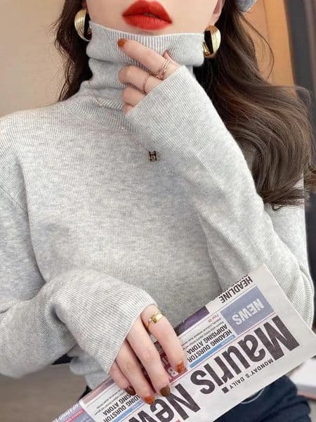 2025 autumn winter Basic Slim soft solid color turtleneck Sweater Pullover Women Casual Long Sleeve chic bottom knitted Jumper 251219