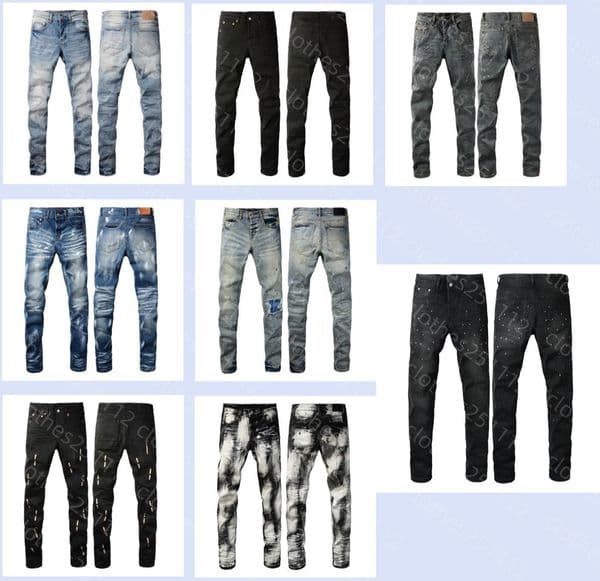 designer jeans for mens jean men sweatpants slim fit denim trousers fashion Man High Quality hip pop long pants causal jeans straight retro ripped jean