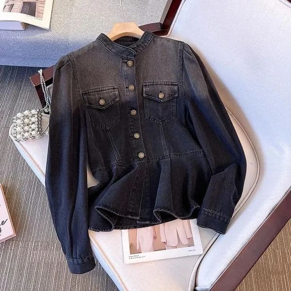 Womens Cowboy Shirt 2025 Spring Summer Comfortable Denim Ladies Tops Fashion Longsleeved Korean Version Lady Blouse 251211