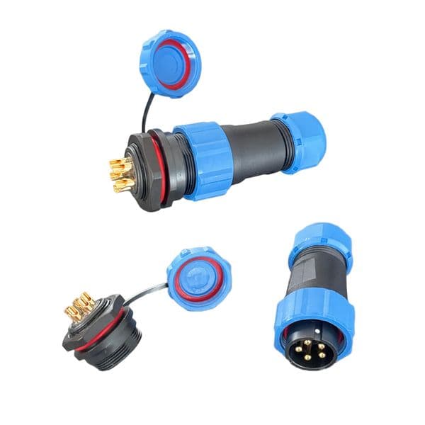 M21 5-Cores adapters with rear lock with 30A Waterproof Industrial Connector