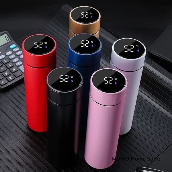 500ML Intelligent Temperature Thermos Bottle Sports Water Cup Car Insulated Cup Keeps Cold and Heat Thermal Mug Vacuum Flasks 251219