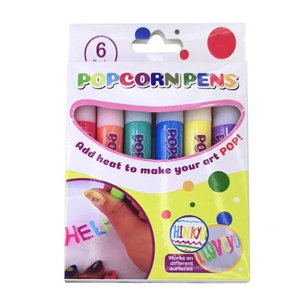 6Pcs/Set Heated Expands Watercolor Marker Pen Creative Colour Puffy Drawing Pens for Child Greeting Cards DIY 251213