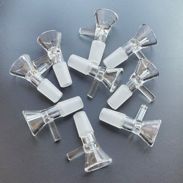 20pcs Thick Glass oil burner pipes Bowl For 14mm Male transparent Bowls Smoking accessories Tool For water Bong glass pipe