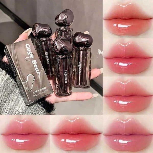 Gegebear Soft Moisturizing Lip Gloss Moisturizing Plain Color White Pure Toot Lips Autumn and Winter Lipstick M251220