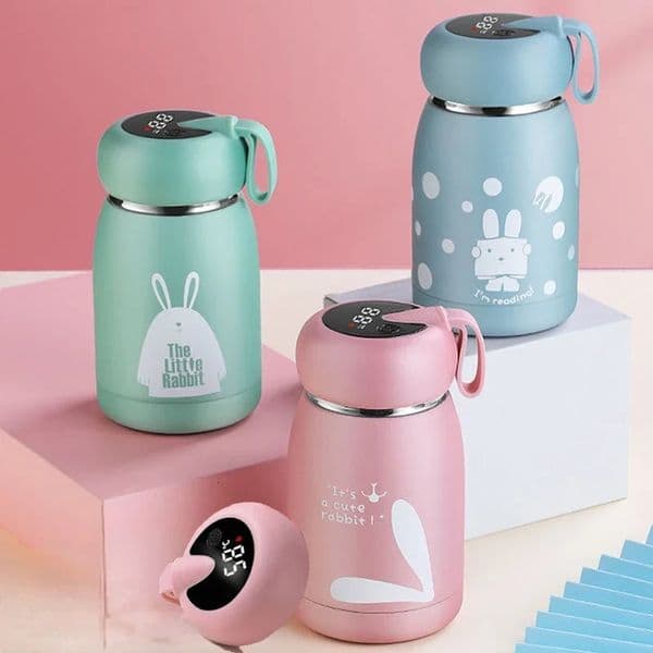 320ml Stainless Steel Thermos Water Bottle For Children Smart Insulation Cup Temperature Display Thermal Mug Insulated Bottle 251219