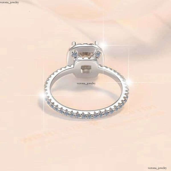 Fine Jewelry Couple Gift S925 Sterling Silver 1 CT VVs1 Carbon Silicon Stone VVS Moissanite Wedding Engagement Ring