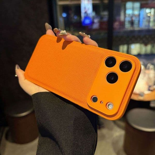 Apple 17pm Phone Case Compatible with Leather Lychee Texture Two-in-One iPhone 17 Air Skin Protective Cover 14/16