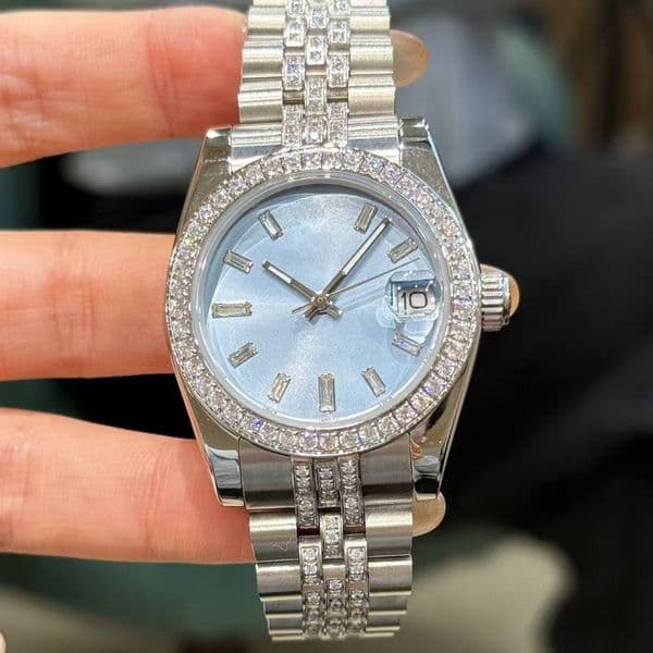 2025 Luxury Fashion Series Color Disc Strap with Diamond Inlaid 31mm Fully Automatic Mechanical Women's Watch Free Shipping
