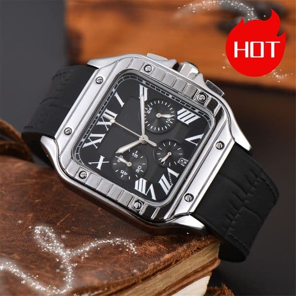 Luxury designer mens womens SANTOSity watches quartz Automatic mechanical watch stainless steel 2026 strap luminous gifts Wristwatches montre #456