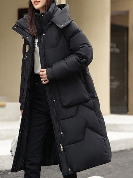 Long Winter Jacket Coat Women Down Cotton Jackets Warm Hooded Parkas Outwear Female Thick Cold Snow Wear Coats Puffer 251219