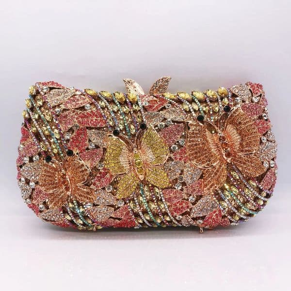 Hollow Out Women Evening Bag Gold Crystal Banquet Handbag Diamond Clutch Purse Wedding Bride Bags Elegant Dinner Bag 251217