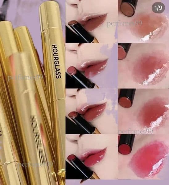 Volumizing Hourglass Glossy Stick 6 colors 1.7g Silky Lipgloss Lipstick Pump Lips Moistur Non-Stick Cup Lip Balm 100 ris 105 trac 125 slip 135 haz 120 Non-