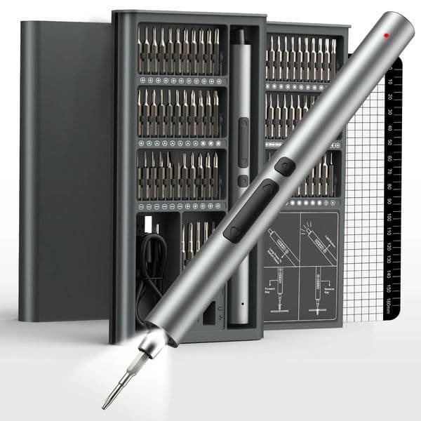75 in 1 Precision Electric Screwdriver Set with 71 Magnetic Phillips Torx Bits 3 LED Lights Multifunctional Power Repair Tool 251222
