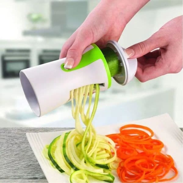 Multi Functional Spiral Rotary Slicer Funnel Vegetable Handheld Peeler Potato Stainless Steel Kitchen Tool 251210