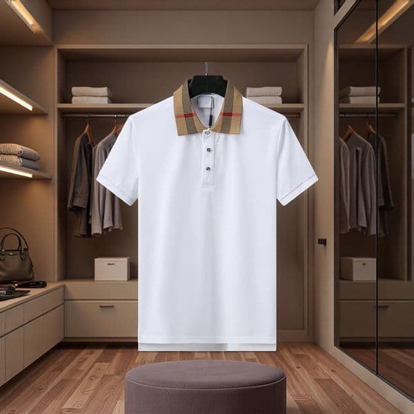 2025 designer spring/summer new mens plaid jacquard polo shirt Fashion classic and womens lapel T-shirt Outdoor casual size M-3XLTOP Q260523