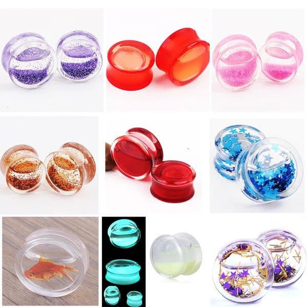 JUNLOWPY Dangle Ear Plugs Gauges Stainless Steel Wood Stretcher Expander Flower Earring Flesh Tunnels Piercing Body Jewelry 2pcs 251222