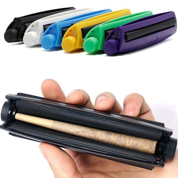 plastic 78110mm hand rolling machine cone portable crank storage metal smoking accessories tools roll tobacco cigar 251222BJ