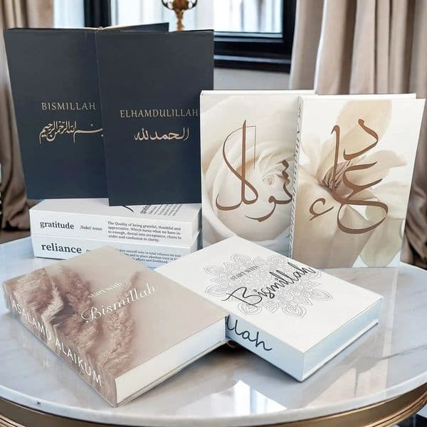 Islamic Kaaba Eid Mosque Decorative Books Storage Box Book Interior Decoration Coffee Table Ornament Bedroom Decor 251219