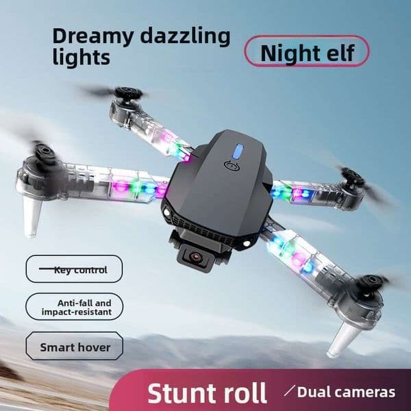 E88d E99d Drone - Four-Axis Folding Upgrade, With Lights, Aerial Photography RC Children's Toy