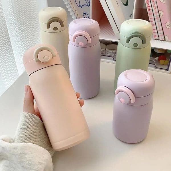 Mini Thermos Cup 220ml350ml Pocket Cup Stainless Steel Thermal Coffee Mug Vacuum Flask Insulated Water Bottle Kids Gift 251222 M260209