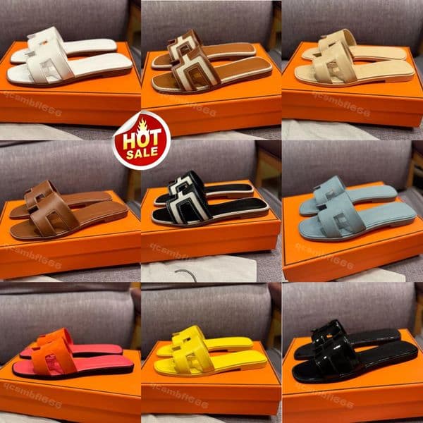 designer sandal oran sandals fashion women slippers platform slidesshoes bottom fur flip flops summer casual beach sandal real leather top quality with box