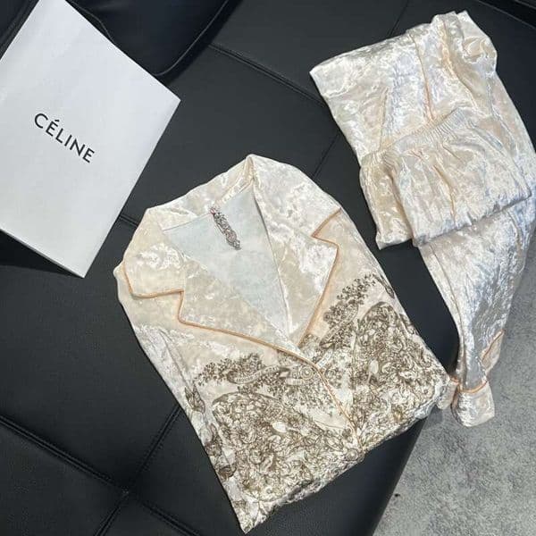 YASE October Xun Autumn Winter D Brand Niche Light Luxury Pajamas For Women 2025 New Elegant Butterfly Homewear