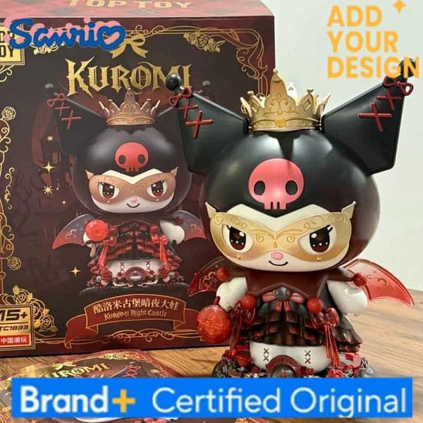 Sanrio Building Block Animation Kuromi Castle Night Semi-transparent Assembly Movable Toy Model Decorations Collection Gifts H251222